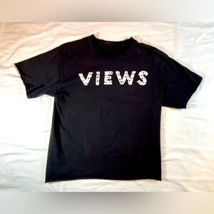 Drake Views Black OVO Octobers very Own Shirt VIEWS Summer 16 Tour Size Medium